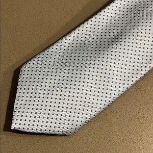 Brooks Brothers White and Blue Dotted Tie